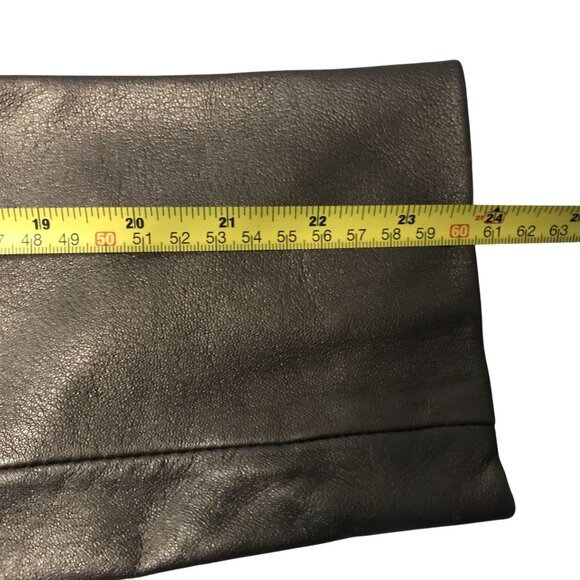 CONTEXT  Bronze Leather Blazer Jacket Womens Size M - Picture 7 of 9